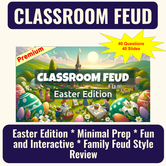 30 Easter Family Feud Style Questions and Answers Template for Google Slides