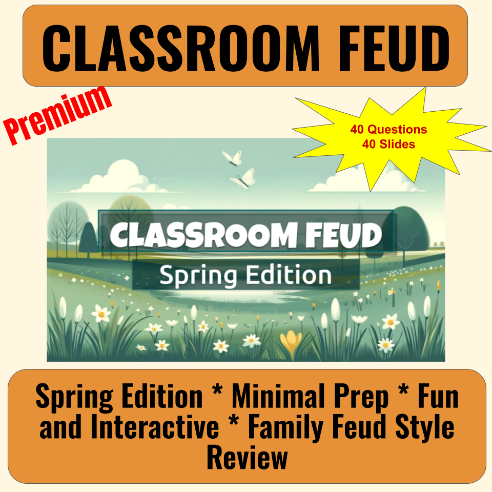 30 Spring Season Feud Style Questions and Answers Template for Google Slides