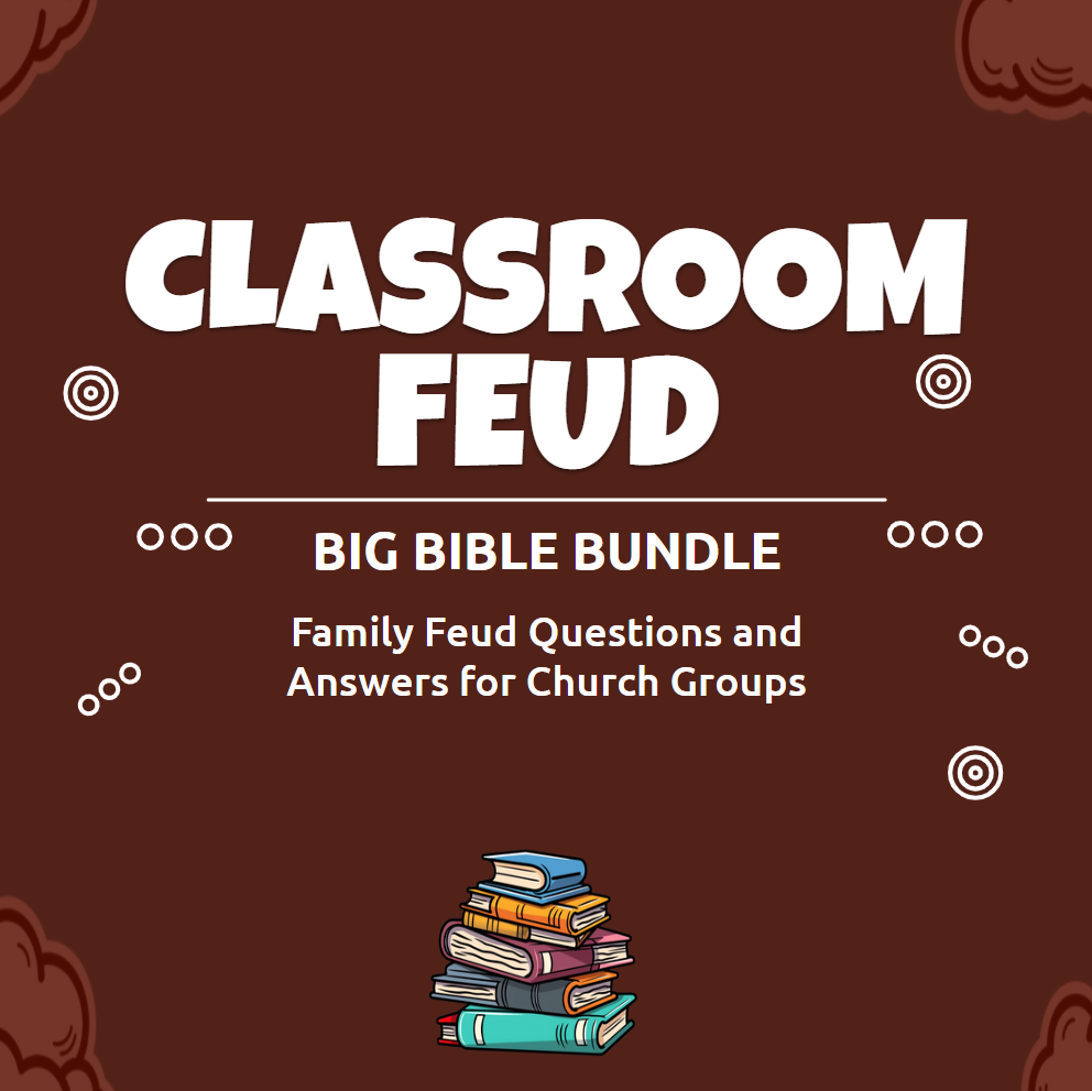 Big Bible Bundle - Family Feud Style 30 Questions in Two Google Slides Templates