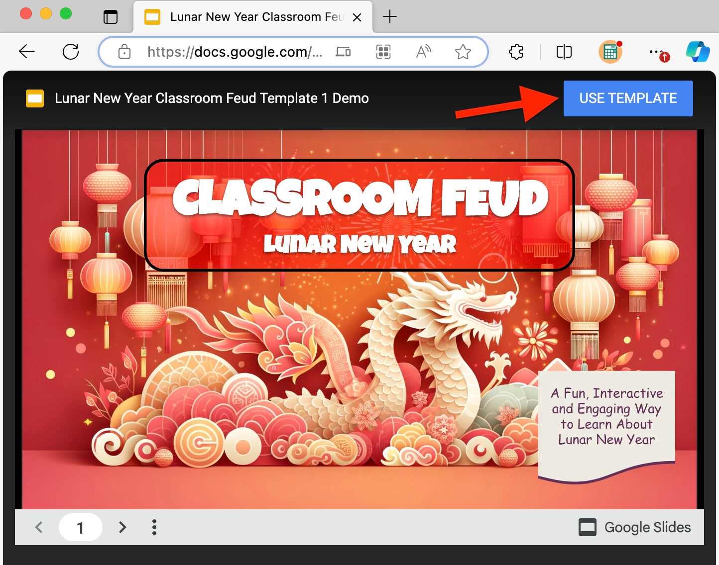 30 Lunar New Year Celebration Family Feud Style Questions and Answers Template for Google Slides